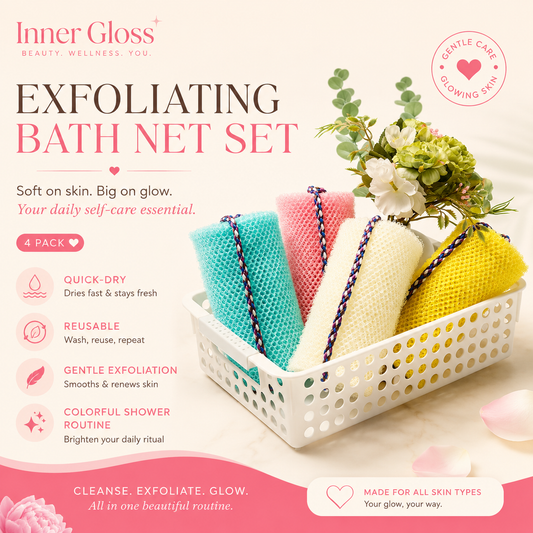 Revitalize Your Skin with the Exfoliating African Net Shower Puff - Perfect for a Refreshing Cleanse!