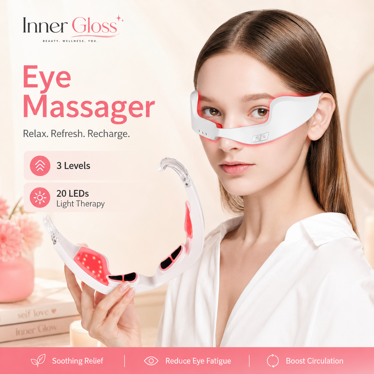 Advanced Eye Massage Device for Lifting, Tightening, and Dark Circle Reduction