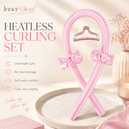 Transform Your Hair Overnight with Our Heatless Curling Rods - Achieve Soft, Shiny Curls Effortlessly!