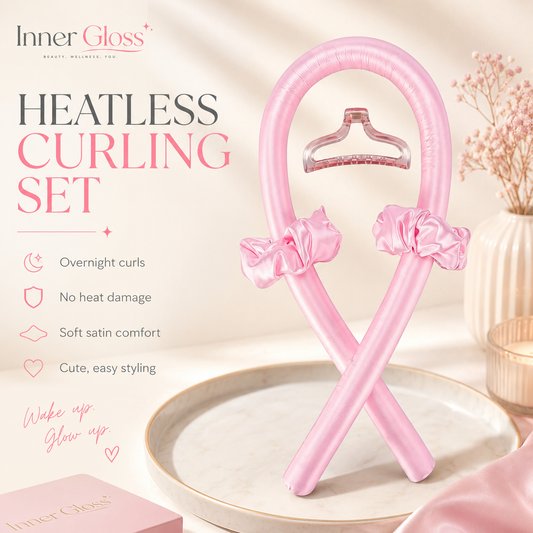 Transform Your Hair Overnight with Our Heatless Curling Rods - Achieve Soft, Shiny Curls Effortlessly!