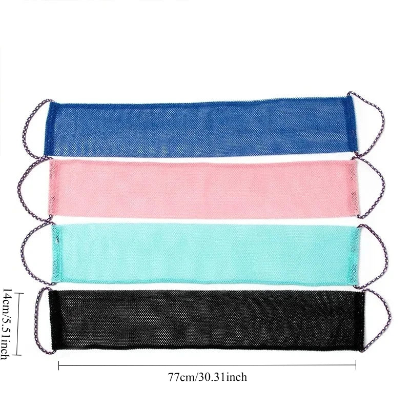 Exfoliating Body Scrub Tool African Net Skin Smoother Shower Puff Back Foam Towel