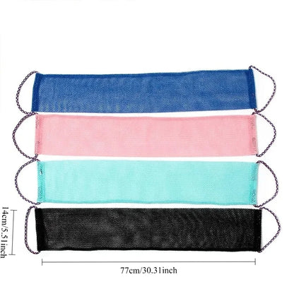 Exfoliating Body Scrub Tool African Net Skin Smoother Shower Puff Back Foam Towel
