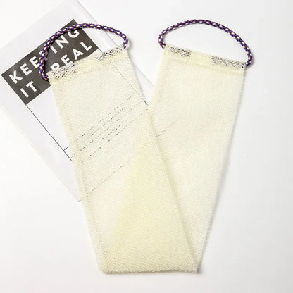 Exfoliating Body Scrub Tool African Net Skin Smoother Shower Puff Back Foam Towel