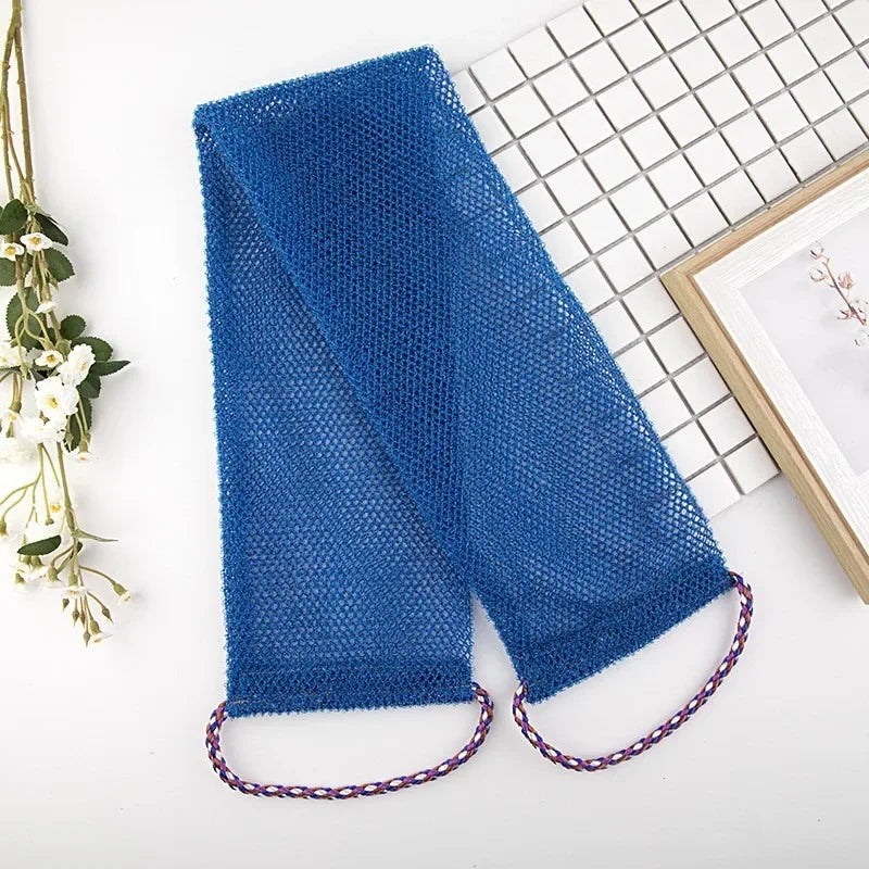 Exfoliating Body Scrub Tool African Net Skin Smoother Shower Puff Back Foam Towel