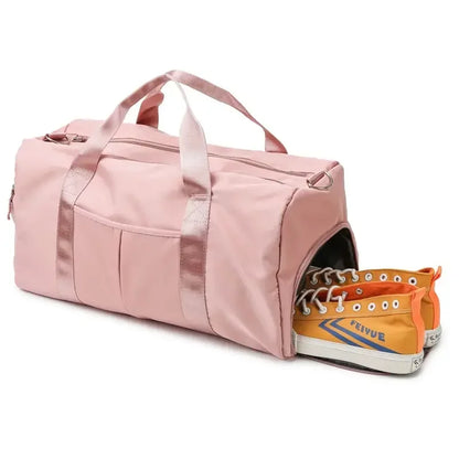 Versatile Fitness Bag for Women - Waterproof Travel Bag with Dry-Wet Separation for Yoga and More