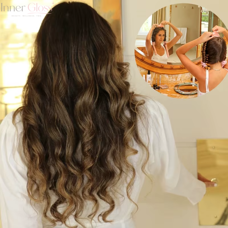 Transform Your Hair Overnight with Our Heatless Curling Rods - Achieve Soft, Shiny Curls Effortlessly!